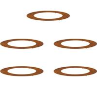 vidaXL Anneaux d'arbre plats 5 pcs Marron Ø30 / 60 cm