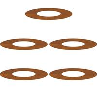 vidaXL Anneaux d'arbre plats 5 pcs Marron Ø30 / 60 cm