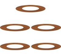 vidaXL Anneaux d'arbre plats 5 pcs Marron Ø40 / 70 cm