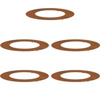 vidaXL Anneaux d'arbre plats 5 pcs Marron Ø50 / 80 cm