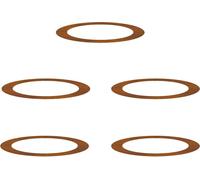 vidaXL Anneaux d'arbre plats 5 pcs Marron Ø90 / 120 cm