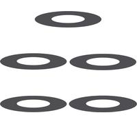 vidaXL Anneaux d'arbre plats 5 pcs Noir Ø30 / 60 cm Acier