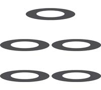 vidaXL Anneaux d'arbre plats 5 pcs Noir Ø40 / 70 cm Acier