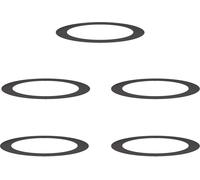 vidaXL Anneaux d'arbre plats 5 pcs Noir Ø90 / 120 cm Acier