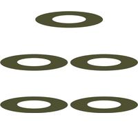 vidaXL Anneaux d'arbre plats 5 pcs Vert olive Ø30 / 60 cm Acier