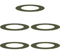 vidaXL Anneaux d'arbre plats 5 pcs Vert olive Ø30 / 60 cm Acier