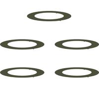 vidaXL Anneaux d'arbre plats 5 pcs Vert olive Ø30 / 60 cm Acier