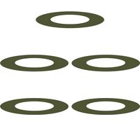 vidaXL Anneaux d'arbre plats 5 pcs Vert olive Ø40 / 70 cm Acier