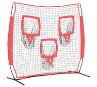 vidaXL Appareil d'entraînement de baseball pour l'entraînement en plein air avec filet pour améliorer les compétences de lancer pour les joueurs de softball