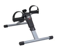 vidaXL Appareil d'Exercices à Pédales pour Jambes et Bras à Ecran LCD Mini Vélo d'Appartement Machine à Fitness Entraînement Intérieur Noir et Gris