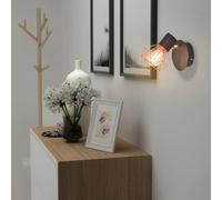 vidaXL Applique murale 2 pièces avec 2 ampoules LED 8 W