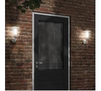 vidaXL Applique murale d'extérieur argenté acier inoxydable, éclairage mural d'extérieur, lampe murale de jardin, applique 4006244