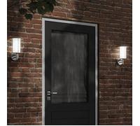 vidaXL Applique murale d'extérieur argenté acier inoxydable, éclairage mural d'extérieur, lampe murale de jardin, applique 4006284