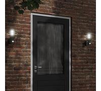 vidaXL Applique murale d'extérieur avec détecteur de mouvement noir acier inoxydable