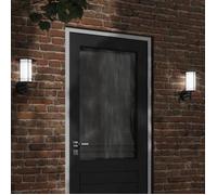 vidaXL Applique murale d'extérieur noir acier inoxydable, éclairage mural d'extérieur, lampe murale de jardin, applique 4006288