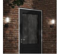 vidaXL Applique murale d'extérieur noir acier inoxydable, éclairage mural d'extérieur, lampe murale de jardin, applique 4006246