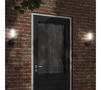 vidaXL Applique murale d'extérieur noir acier inoxydable, éclairage mural d'extérieur, lampe murale de jardin, applique 4006246