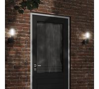 Applique murale d'extérieur noir acier inoxydable, éclairage mural d'extérieur, lampe murale de jardin, applique 4006240