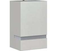 vidaXL Applique murale extérieure argentée acier inoxydable
