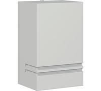 vidaXL Applique murale extérieure argentée acier inoxydable