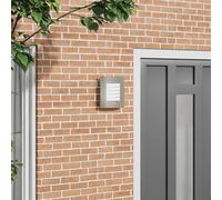Vidaxl Applique Murale Extérieure Avec Capteur 2 Pcs Argent Acier Inoxydable Ip44