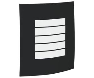 vidaXL Applique Murale Extérieure Noir 23.5 x 9 x 26 cm, Applique murale moderne, éclairage extérieur, design rectangulaire, compatibilité avec ampoule E27