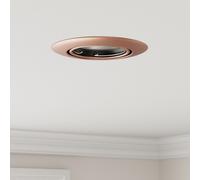 Vidaxl Appliques Encastrées 24 Pcs Rond Gu10 Cuivre Ø90 Mm Acier