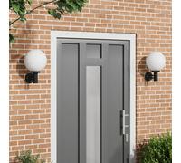 Vidaxl Appliques Murales 2 Pcs Acier Inoxydable Noir Ip44