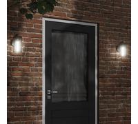 Vidaxl Appliques Murales D'extérieur 2 Pcs Noir Acier Inoxydable