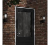 Vidaxl Appliques Murales D'extérieur 2 Pcs Noir Acier Inoxydable Noir