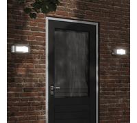 Vidaxl Appliques Murales D'extérieur 2pcs Argenté Acier Inoxydable Argenté