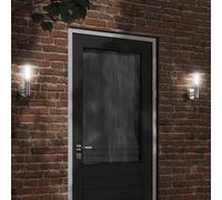 Vidaxl Appliques Murales D'extérieur 2pcs Argenté Acier Inoxydable Argenté