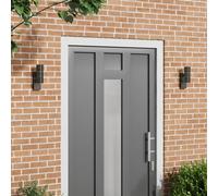 Vidaxl Appliques Murales Extérieures 2 Pcs Noir Acier Inoxydable Ip44