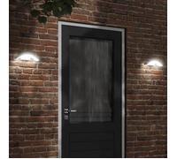 vidaXL Appliques murales LED d'extérieur 2 pcs blanc, éclairage mural LED d'extérieur, lampe murale de jardin, applique 4006281
