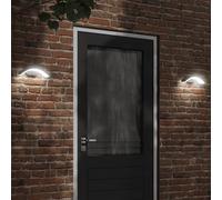 Vidaxl Appliques Murales Led D'extérieur 2 Pcs Noir