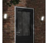 Appliques murales LED d'extérieur 2 pcs noir, éclairage mural LED d'extérieur, lampe murale de jardin, applique 4006261