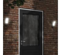 Vidaxl Appliques Murales Led D'extérieur 2 Pcs Noir Noir