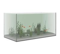 vidaXL Aquarium avec stockage transparent verre 60x30x30 cm – rectangulaire pour maison/bureau