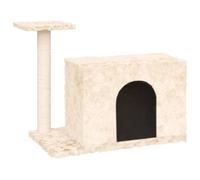 vidaXL Arbre à chat avec colonne à griffer en sisal Crème 51 cm