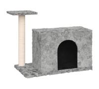 vidaXL Arbre à chat avec colonne à griffer en sisal gris clair 51 cm