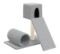 vidaXL Arbre à chat avec colonne à griffer en sisal gris clair 59 cm
