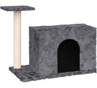 vidaXL Arbre à chat avec colonne à griffer en sisal gris foncé 51 cm