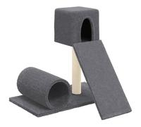 vidaXL Arbre à chat avec colonne à griffer en sisal gris foncé 59 cm