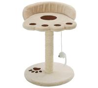 vidaXL Arbre à chat avec griffoir en sisal 40 cm Beige et Marron