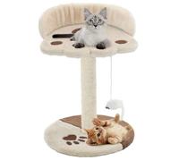 vidaXL Arbre à chat avec griffoir en sisal 40 cm Beige et Marron
