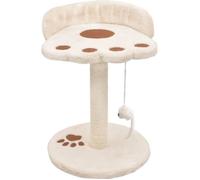 vidaXL Arbre à chat 40 cm avec griffoir en sisal Beige et Marron