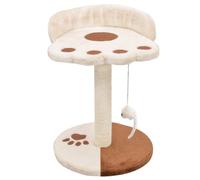 Vidaxl Arbre À Chat Avec Griffoir En Sisal 40 Cm Beige Et Marron