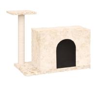 171585 vidaXL Arbre à chat avec griffoir en sisal Crème 51 cm