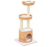 vidaXL Arbre à chat avec griffoir en sisal Naturel Bois de saule