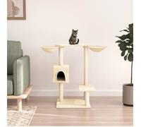vidaXL Arbre à chat avec griffoirs crème 82 cm 171759